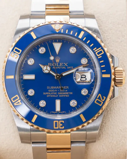 2015 Rolex Submariner Date "Bluesy" 40MM Blue Dial Two-Tone Oyster Bracelet (116613LB)