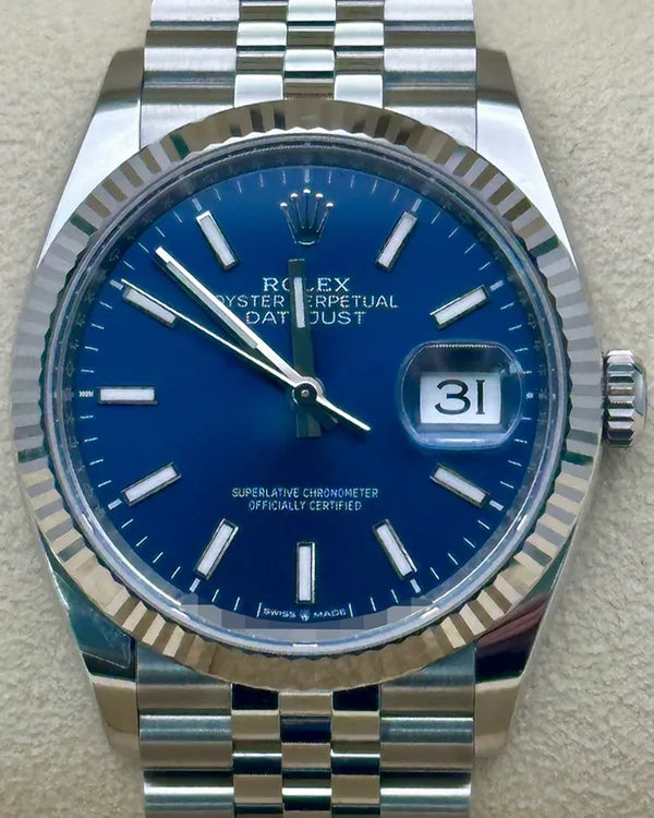 2025 Rolex Datejust 36MM Blue Dial Jubilee Bracelet (126234)