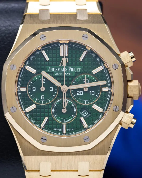 2021 Audemars Piguet Royal Oak Chronograph L. E. 41MM Green Dial Yellow Gold Bracelet  (26331BA.OO.1220BA.02)