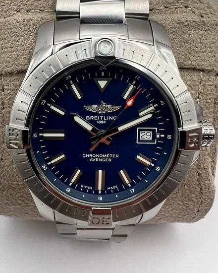 Breitling Avenger 43MM Blue Dial Steel Bracelet (A17318)