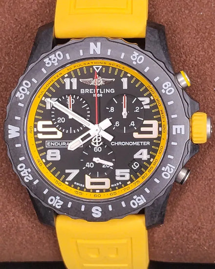 2018 Breitling Endurance Pro 44MM Quartz Black Dial Rubber Strap (X82310A41B1S1)