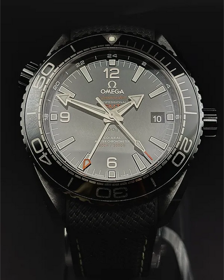 2018 Omega Seamaster Planet Ocean 600M "Deep Black" 45.5MM Black Dial Rubber Strap (215.92.46.22.01.001)