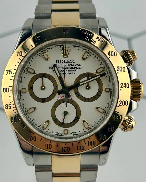 2012 Rolex Cosmograph Daytona 40MM White Dial Two-Tone Oyster Bracelet (116523)