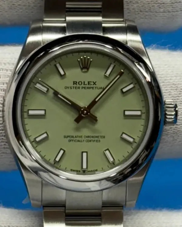 2025 Rolex Oyster Perpetual 31MM Pistachio Dial Oyster Bracelet (277200)