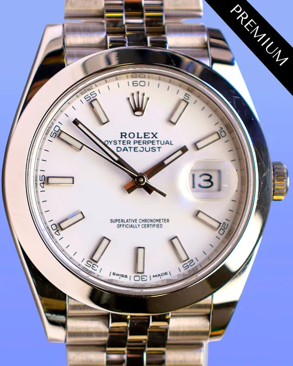 2017 Rolex Datejust 41MM White Dial Jubilee Bracelet (126300)