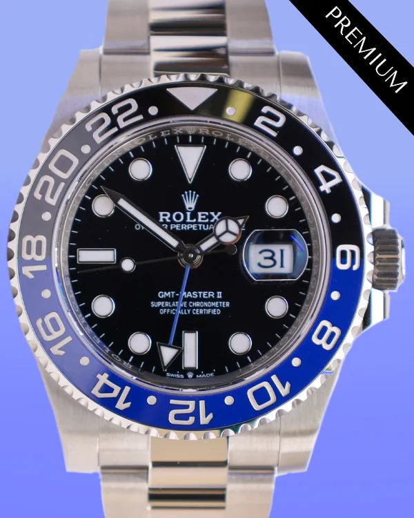 2025 Rolex GMT-Master II "Batman" 40MM Black Dial Oyster Bracelet (126710BLNR)
