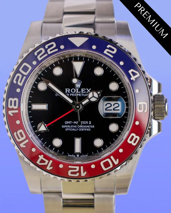 2025 Rolex GMT-Master II "Pepsi" 40MM Black Dial Oyster Bracelet (126710BLRO)