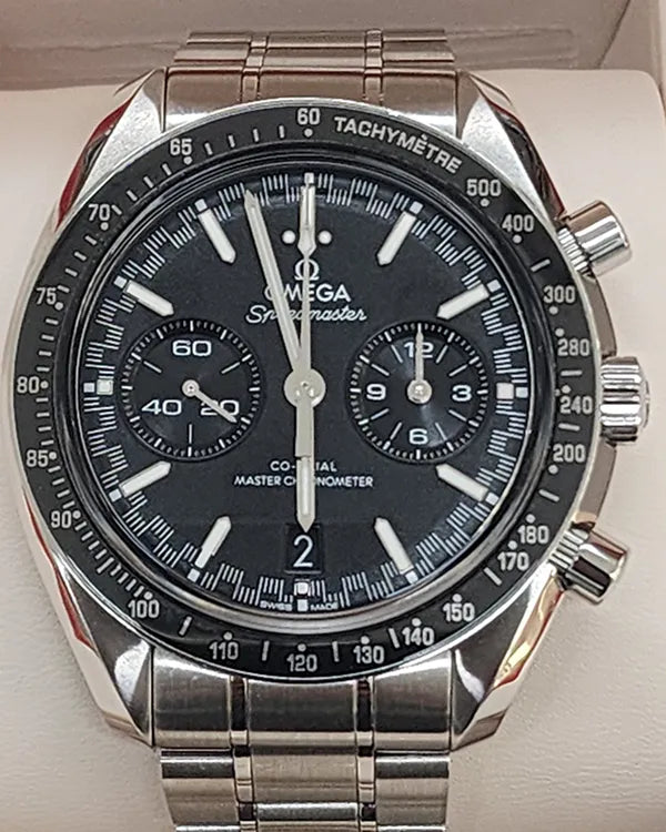 2024 Omega Speedmaster Racing 44.25MM Black Dial Steel Bracelet (329.30.44.51.01.001)
