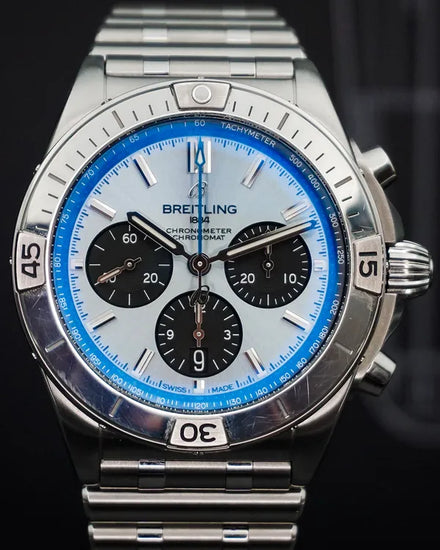 Breitling Chronomat B01 42MM Blue Dial Rubber Strap (PB0134101C1S1)