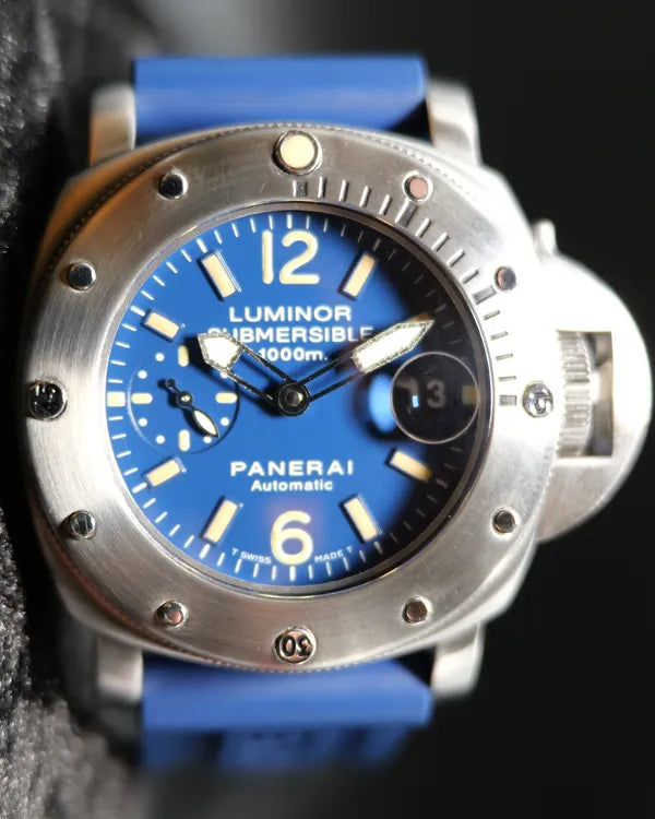 Panerai Luminor Submersible "La Bomba" 44MM Blue Dial Rubber Strap (PAM00087)