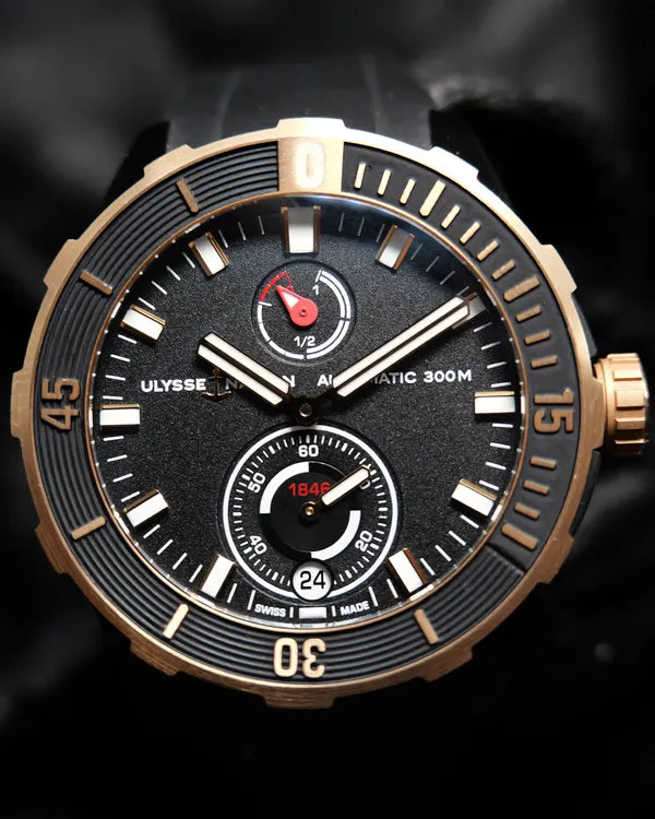 2022 Ulysse Nardin Diver Chronometer 44MM Black Dial Rubber Strap (1185-170-3/BLACK)