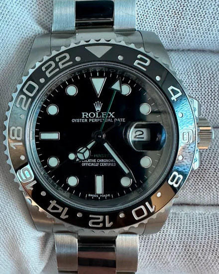 2014 Rolex GMT-Master II 40MM Black Dial Oyster Bracelet (116710LN)