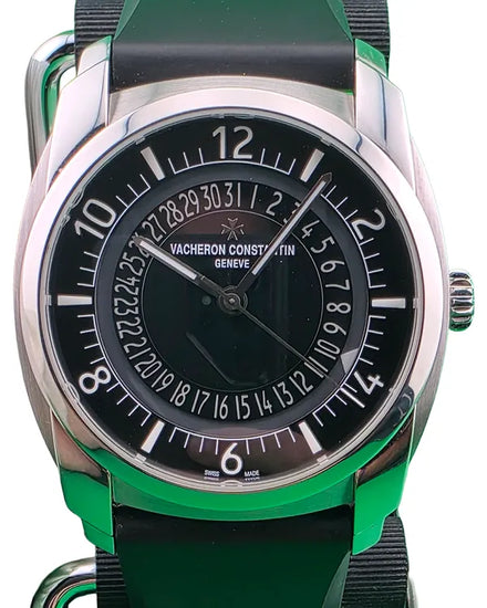 2018 Vacheron Constantin Quai De I'lle 41MM Black Dial Rubber Strap (4500S/000A-B196)