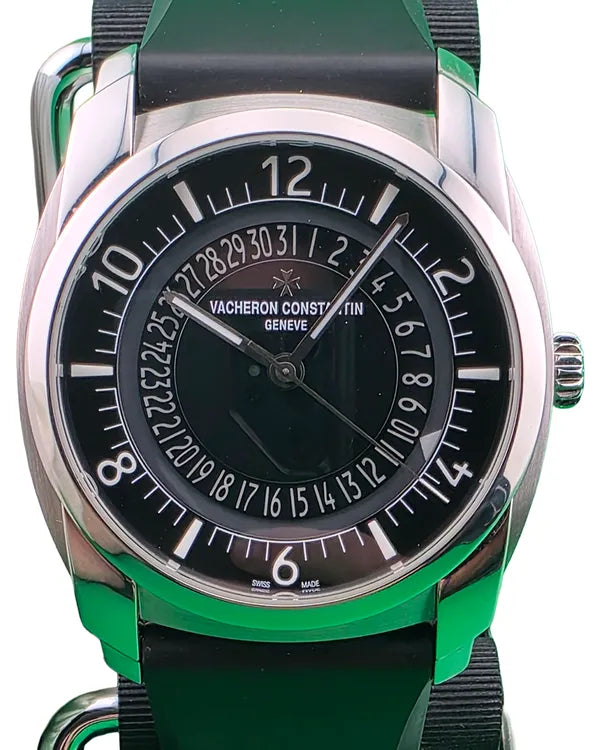 2018 Vacheron Constantin Quai De I'lle 41MM Black Dial Leather Strap (4500S/000A-B196)