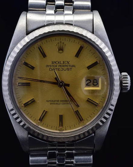 Rolex Datejust 36MM Champagne Dial Jubilee Bracelet (16014)