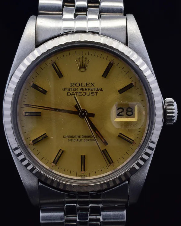Rolex Datejust 36MM Aged Silver Dial Jubilee Bracelet (16014)