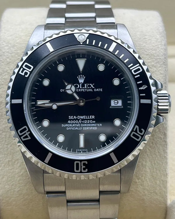 1999 (A Serial) Rolex Sea-Dweller 4000 40MM Black Dial Oyster Bracelet (16600)