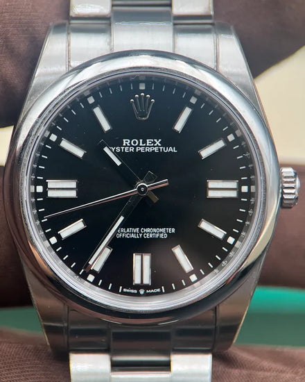 2021 Rolex Oyster Perpetual 41MM Black Dial Oyster Bracelet (124300)
