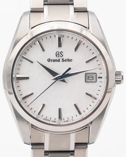 2025 Grand Seiko Heritage "Shinshu" 37MM Quartz White Dial Titanium Bracelet (SBGX355G)
