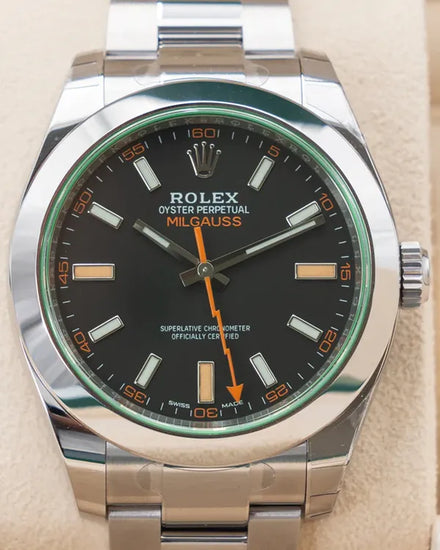 2023 Rolex Milgauss 40MM Black Dial Oyster Bracelet (116400GV)