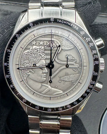2014 Omega Speedmaster Professional Moonwatch "Apollo XVII Last Man on the Moon" L.E. 42MM Silver Dial Steel Bracelet (311.30.42.30.99.002)