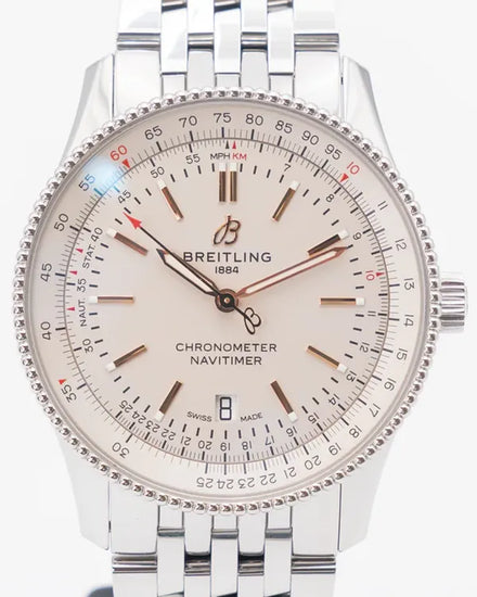 Breitling Navitimer 41MM Silver Dial Steel Bracelet (A17326211G1A1)