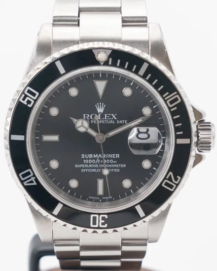 Rolex Submariner Date 40MM Black Dial Oyster Bracelet (16610)