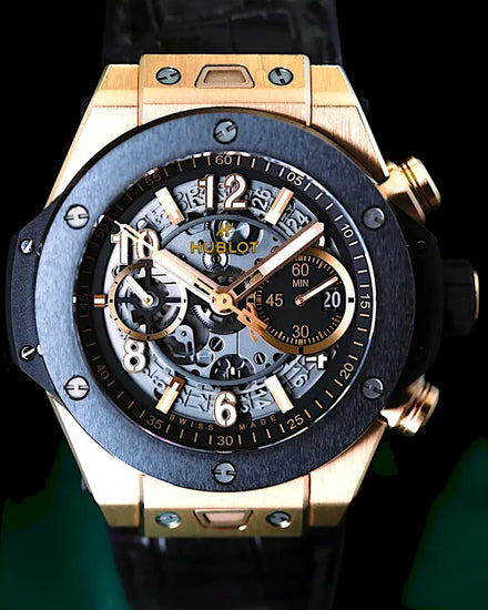 2023 Hublot Big Bang Unico King Gold 44MM Skeleton Dial Rubber Strap (421.OM.1180.RX)
