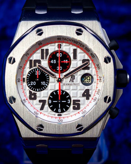 Audemars Piguet Royal Oak Offshore 42MM White Dial Rubber Strap (26170ST.OO.D101CR.02)