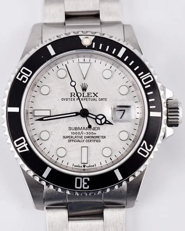 Rolex Submariner Date 40MM Aftermarket Meteorite Dial Oyster Bracelet (16610)