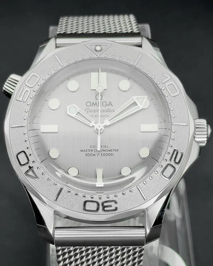 2025 Omega Seamaster Diver 300M 42MM Grey Dial Steel Bracelet (210.30.42.20.06.002)