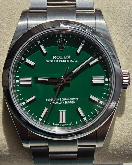 2025 Rolex Oyster Perpetual 36MM Green Dial Oyster Bracelet (126000)