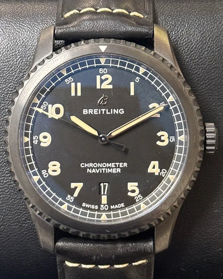 Breitling Navitimer 8 41MM Black Dial Leather Strap (M17314)