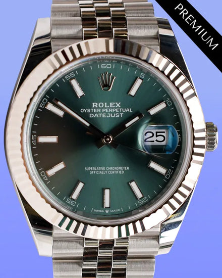 2025 Rolex Datejust 41MM Green Dial Jubilee Bracelet (126334)