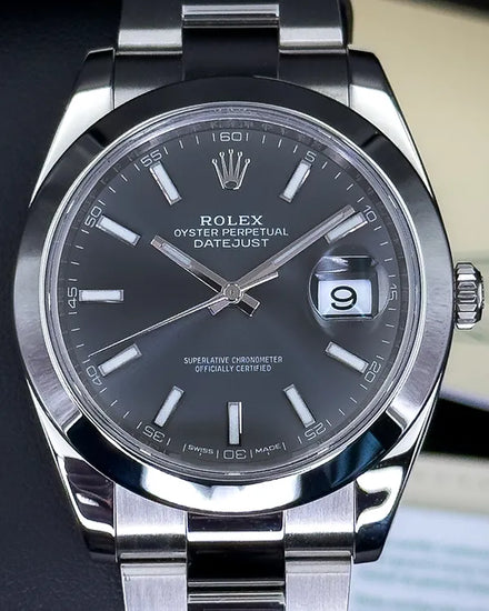 Rolex Datejust 41MM Rhodium Dial Oyster Bracelet (126300)
