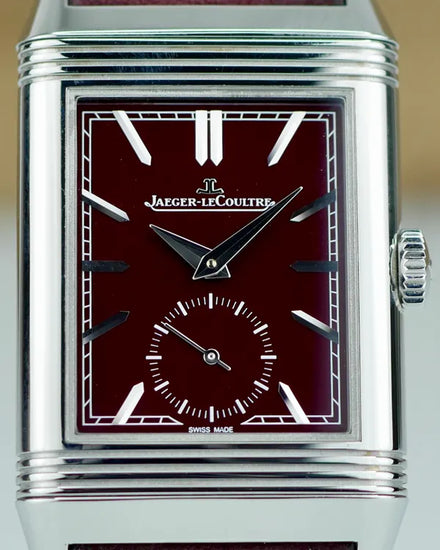2021 Jaeger-LeCoultre Reverso Tribute Monoface Small Seconds S.E. 27.4MM Red Dial Leather Strap (Q397846J)