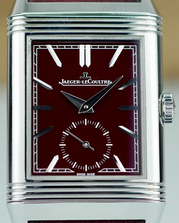 2021 Jaeger-LeCoultre Reverso Tribute Monoface Small Seconds S.E. 27.4MM Red Dial Leather Strap (Q397846J)