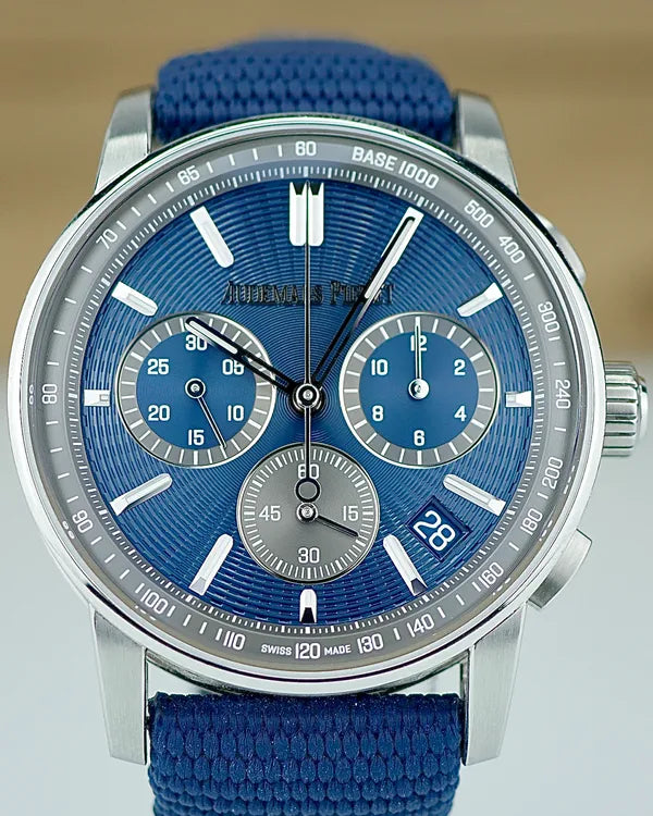 Audemars Piguet Code 11.59 41MM Blue Dial Textile Strap (26393ST.OO.A348KB.01)