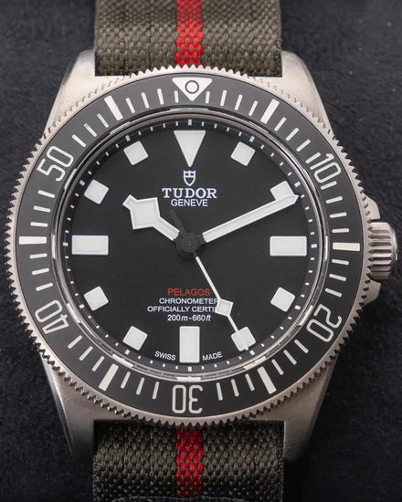 2023 Tudor Pelagos FXD 42MM Black Dial Textile Strap (25717N)