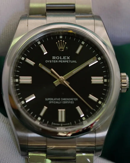 2022 Rolex Oyster Perpetual 36MM Black Dial Oyster Bracelet (126000)