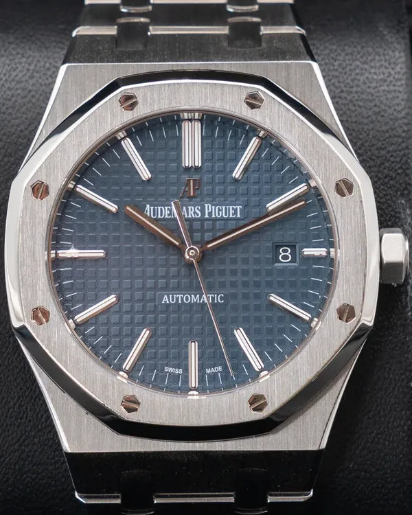 2015 Audemars Piguet Royal Oak 41MM Blue Dial Steel Bracelet (15400ST)