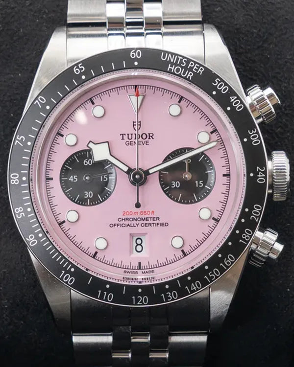 2024 Tudor Black Bay Chrono "Flamingo" 41MM Pink Dial Steel Bracelet (79360N)