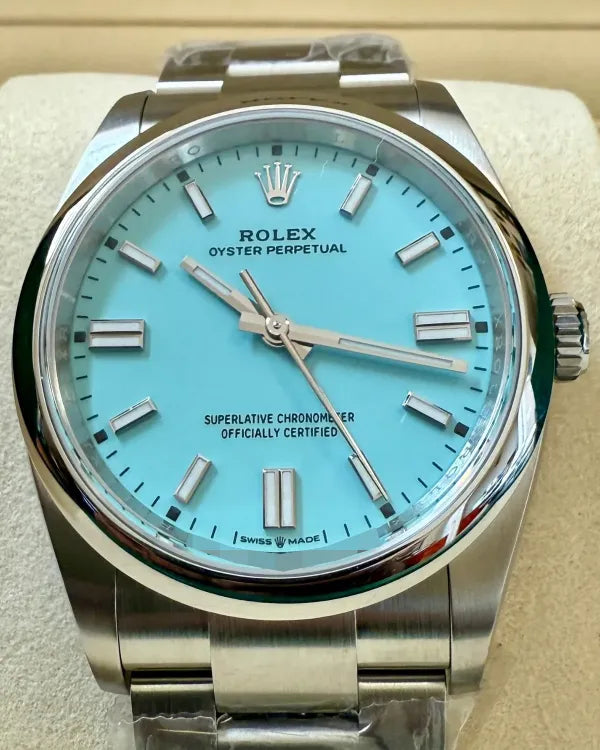 2025 Rolex Oyster Perpetual 36MM "Tiffany" Blue Dial Oyster Bracelet (126000)