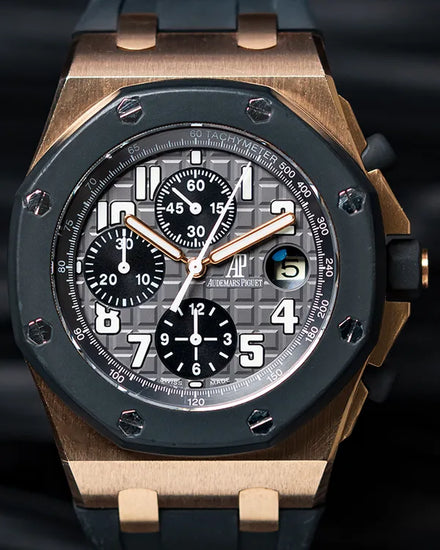 Audemars Piguet Royal Oak Offshore Chronograph 42MM Grey Dial Rubber Strap (25940OK)