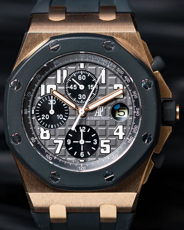 Audemars Piguet Royal Oak Offshore Chronograph 42MM Grey Dial Rubber Strap (25940OK)