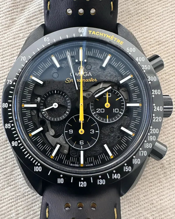 2023 Omega Speedmaster Dark Side of the Moon "Apollo 8" 44.25MM Black Dial Leather Strap (311.92.44.30.01.001)