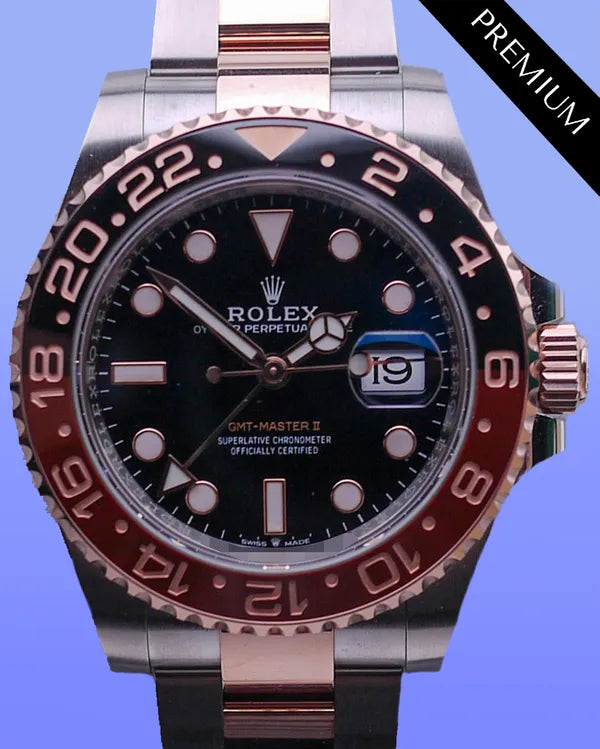 2024 Rolex GMT-Master II "Rootbeer" 40MM Black Dial Two-Tone Oyster Bracelet (126711CHNR)