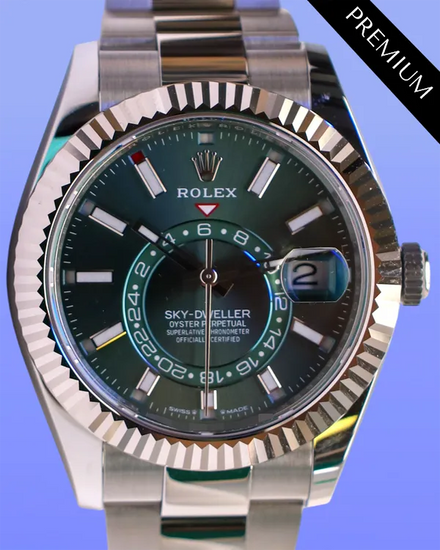 2025 Rolex Sky-Dweller 42MM Green Dial Oyster Bracelet (336934)