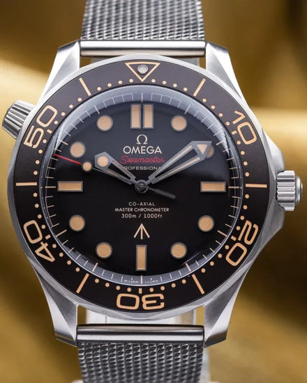 2020 Omega Seamaster Diver 300M "007 Edition" 42MM Brown Dial Titanium Bracelet (210.90.42.20.01.001)