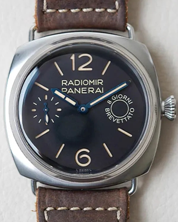 2021 Panerai Radiomir 8 Days 45MM Black Dial Leather Strap (PAM992)